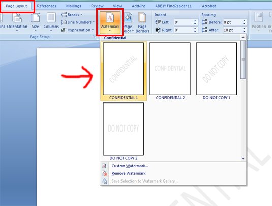 how-to-insert-a-watermark-in-word-word-processing-tips