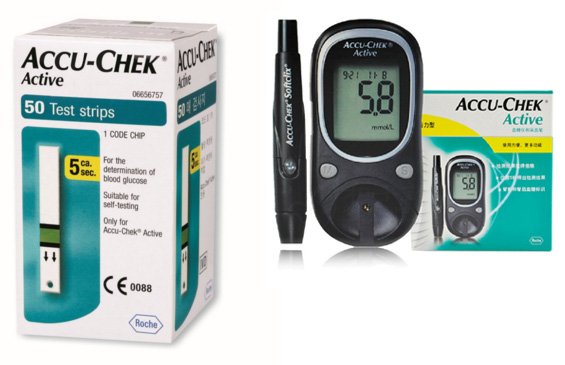 Accu Chek Test Strips - Active