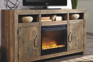 Ashley Furniture TV Stand with Electric Fireplace
