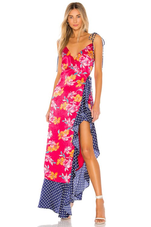 Burton Maxi Dress in Tropical Print