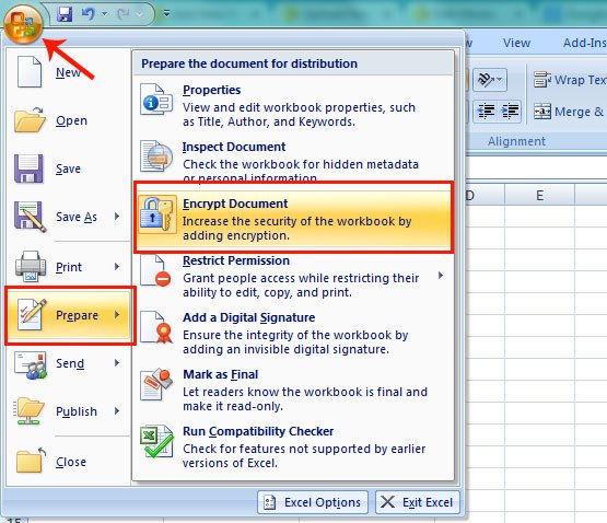 Encrypt Microsoft Excel Documents To Protect Them From Unauthorized Users