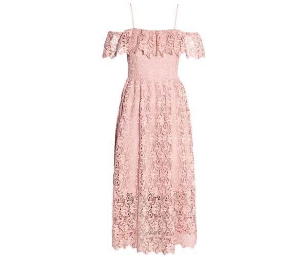 H&M Off-the-shoulder Lace Dress