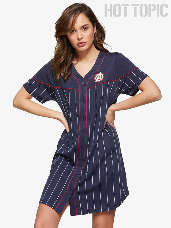 HOT TOPIC Baseball T-Shirt Dresses for Women