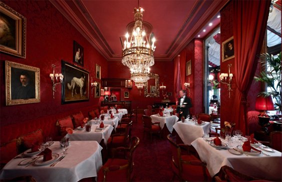 Rote Bar at the Hotel Sacher Wien - Vienna, Austria