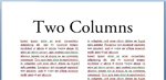 Making Columns in MS Word 2007