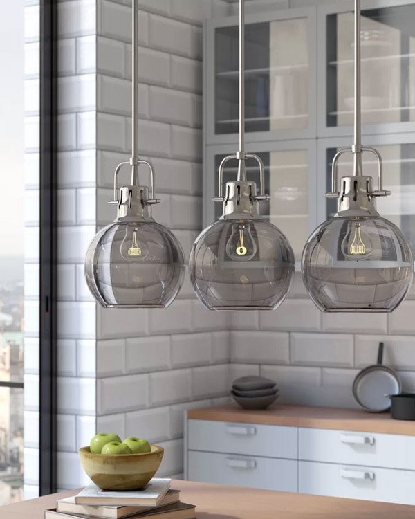 Joss & Main 3 Light Kitchen Island Pendant