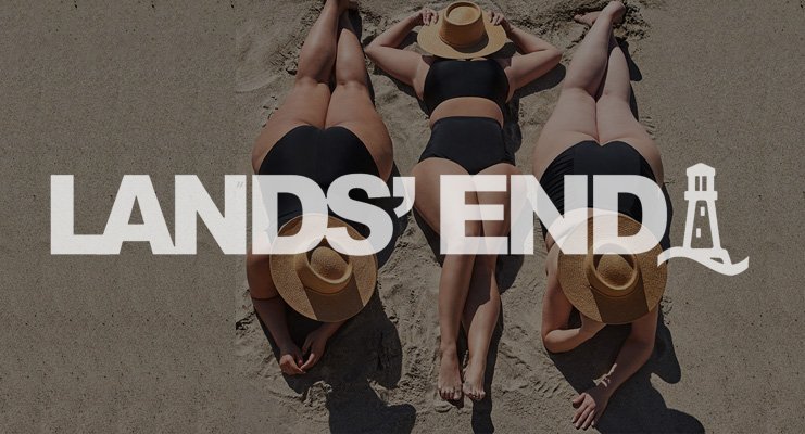 Lands' End Women's Plus Size Swimwear