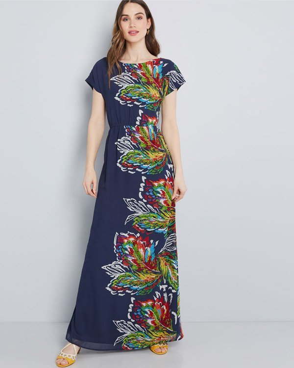 ModCloth Vintage-Inspired Printed Maxi Dresses for Women