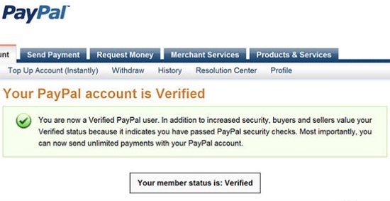 Congratulations! You Are A Verified Member of Paypal Community Now.