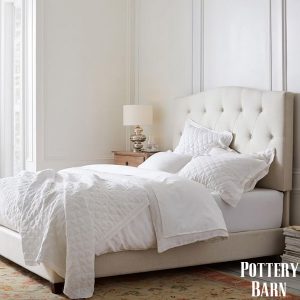 Pottery Barn Upholstered Bed