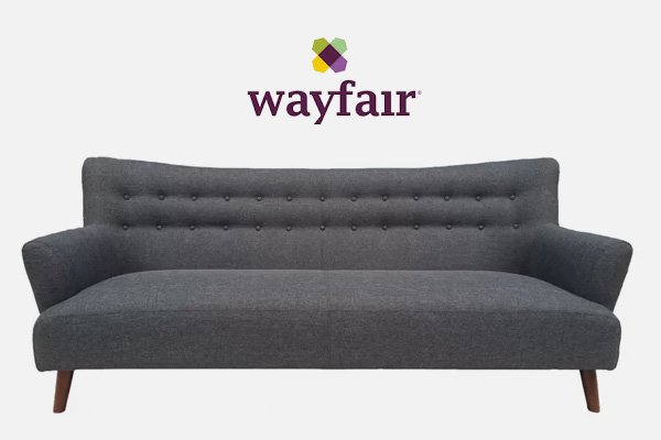 Grey Fabric Sofa at Wayfair