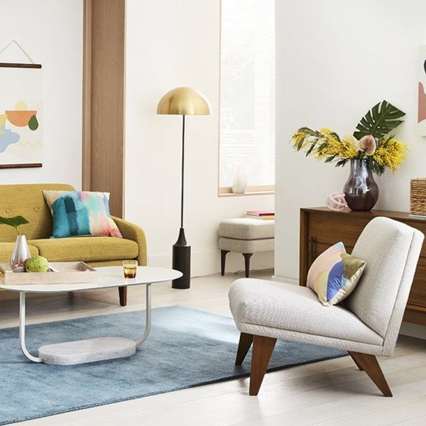 West Elm Modern Living Room Chairs