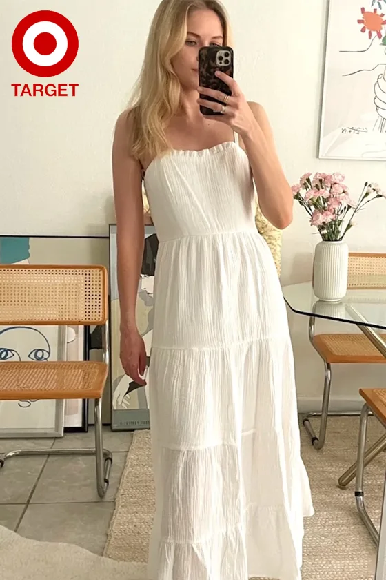 Affordable White Maxi Dresses at Target Stores