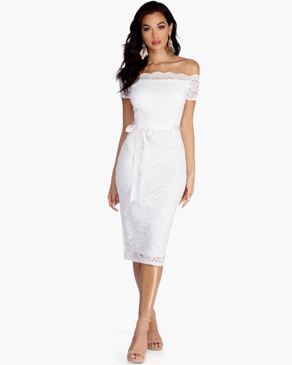 white bodycon dress windsor