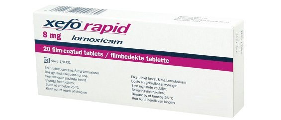 xefo rapid lornoxicam 8mg tablets xeforapid by takeda